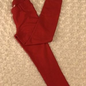 Red jeggings